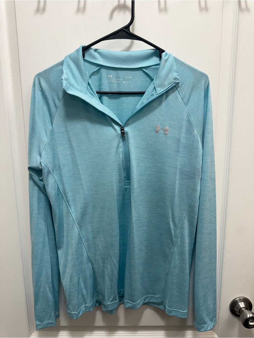 Under Armour Women's Light Aqua Half-Zip Performance Hoodie